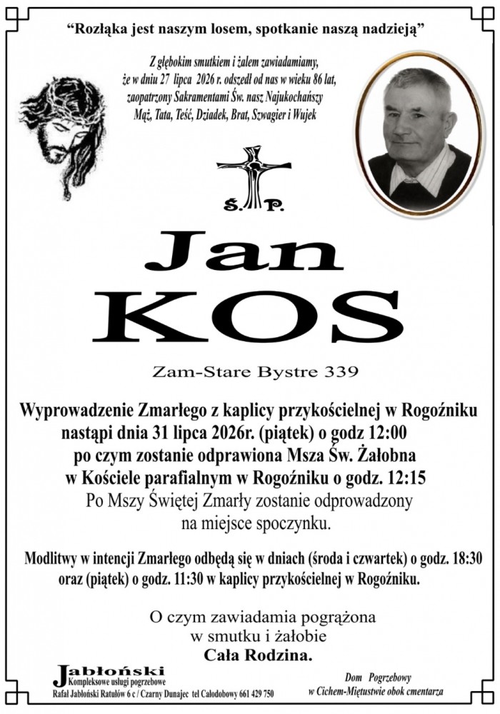 Grób Jan Kos