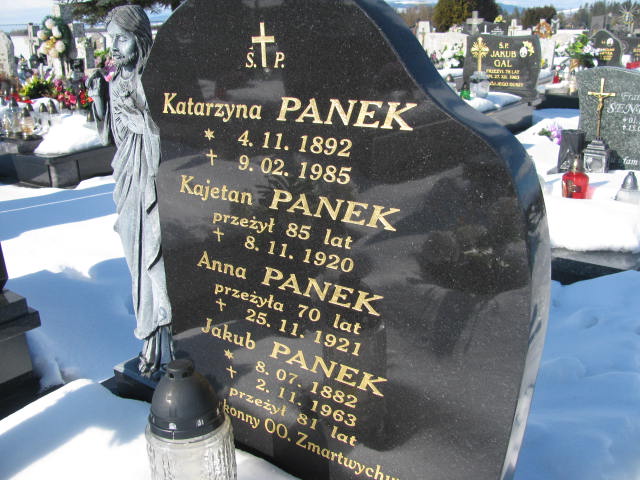 Anna Panek Nowy Targ Rogoźnik - Grobonet - Wyszukiwarka osób pochowanych