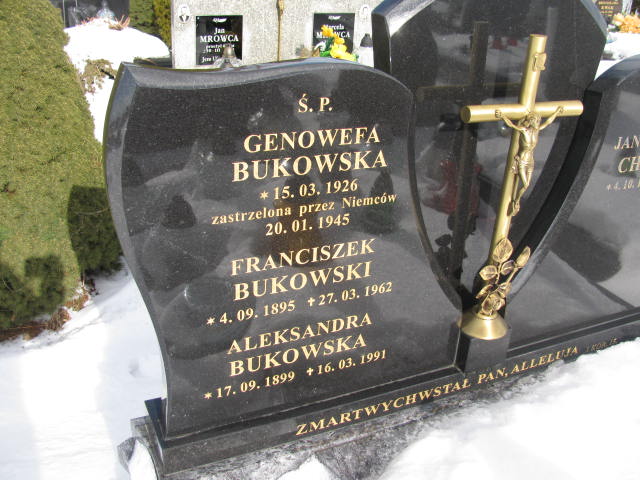 Franciszek Bukowski 1895 Nowy Targ Rogoźnik - Grobonet - Wyszukiwarka osób pochowanych