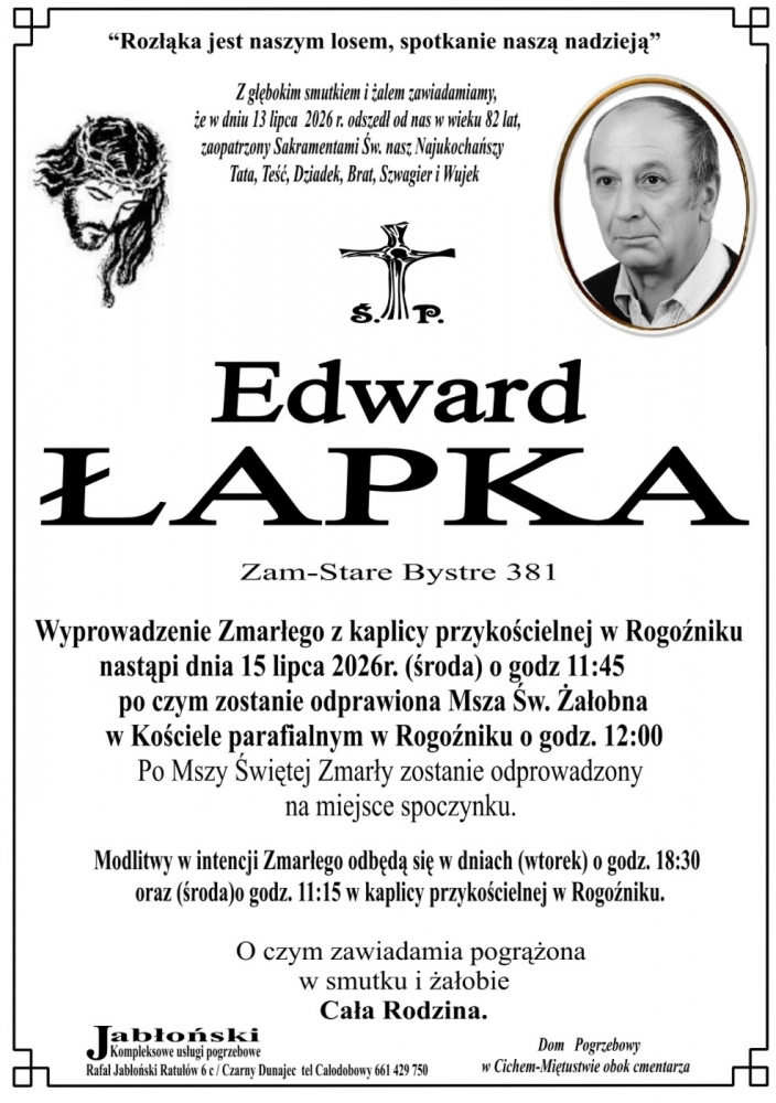 Grób Edward Łapka