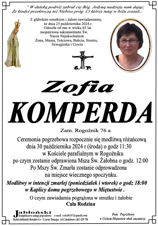 Grób Stanisław Komperda